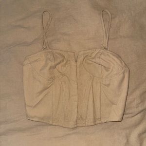 Cider corduroy corset top